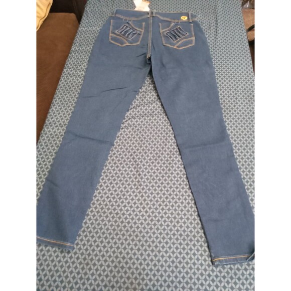 WAIST 33 INCHEES SIZE 15 SKINNY JEANS STRETCH PUSH UP DENIM BLUE 15-1 CTP16 SZ15 - Picture 9 of 10